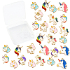 60Pcs 10 Styles Alloy Enamel Pendants ENAM-CJ0002-69-9