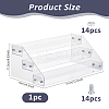 3-Tier PS Plastic Nail Polish Bottle Organizer Display Holder ODIS-WH0095-004-2