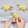 Peony Shape Water Soluable Multi-Layer Appliques PATC-WH0011-02-6
