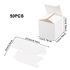 Foldable Cardboard Paper Jewelry Boxes LS-CON-WH0072-34B-2