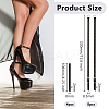 4 Sets Imitation Leather Women's Adjustable Detachable Anti-Loose Shoe Straps for High Heels AJEW-OC0013-18-2
