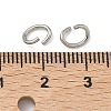 Tarnish Resistant Oval 304 Stainless Steel Open Jump Rings X-STAS-R067-01-4