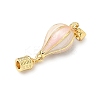 Brass Enamel Hot Air Balloon Pendants KK-H254-01G-01-2