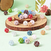 36Pcs 12 Colors Handmade Glass Woven Beads WOVE-TA0001-08-5