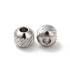 Non-Tarnish 201 Stainless Steel Bead STAS-H214-29B-P-1-2