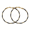Ion Plating(IP) 304 Stainless Steel Ring Hoop Earrings for Women EJEW-M023-08E-1