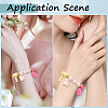 36Pcs 9 Colors Opaque Acrylic Beads MACR-SC0001-61-5