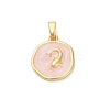 Brass Enamel Pendants KK-M314-08B-G02-1