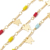 Handmade Eco-friendly Brass Butterfly & Star Charms Chain CHC-E025-11G-1