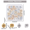 48Pcs 2 Colors Tibetan Style Alloy Beads FIND-CA0003-07-2