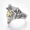 Alloy Wide Band Rings X-RJEW-T006-07-2