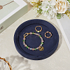 Solid Wood Covered with Velvet Jewelry Display Trays for Earrings Rings Necklaces Bracelets AJEW-WH20075-003B-3