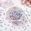 320Pcs 8 Colors Opaque Baking Paint Crackle Glass Beads FGLA-PH0001-05-3
