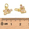 Brass Enamel Charms KK-C107-19G-3