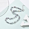 Natural Supper 7 Rutilated Quartz Chip Beaded Necklaces for Men Women NJEW-G159-01P-3