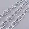 Platinum Plated Aluminum Cable Chains X-CHA-K12619-K15-1