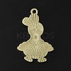 Light Gold Tone Alloy Enamel Pendants ENAM-C013-01D-3