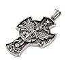 304 Stainless Steel Big Pendants STAS-P372-05AS-2