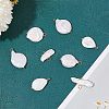 8Pcs 4 Styles Baroque Natural Keshi Pearl Pendants PALLOY-AB00030-4