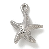 Anti-Tarnish 304 Stainless Steel Pendants STAS-Q334-42P-1