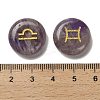 12 Constellation Natural Amethyst Cabochons Set G-Q190-03D-3