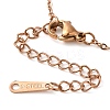 Brass Pave Clear Glass Flower Pendant Necklaces NJEW-M080-07B-3