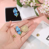 2Pcs Forget-me-not Zinc Alloy Enamel Pin JEWB-CA0001-77-3