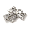 Rack Plating Alloy Pendant Rhinestone Settings PALLOY-P304-05P-2