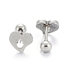 Tarnish Resistant 201 Stainless Steel Barbell Cartilage Earrings EJEW-R147-36-1