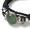 Natural Green Aventurine Multi-strand Bracelets BJEW-Q337-01G-2