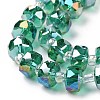 Electroplate Transparent Glass Beads Strands X-EGLA-H101-03D-3