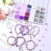DIY Glass & CCB & ABS Plastic Imitation Pearl Beads Bracelets Mkaing Kits DIY-FS0007-17-8