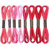 8 Skeins 8 Colors 6-Ply Polyester Embroidery Floss OCOR-CY0002-09F-1