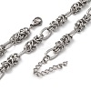 304 Stainless Steel Byzantine Chain Necklaces NJEW-T016-16P-4