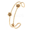 304 Stainless Steel Cuff Bangles for Women BJEW-P377-03G-4