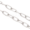 2.5MM 304 Stainless Steel Paperclip Chain Slider Bracelet Making AJEW-JB01557-02-3