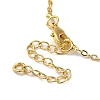 Golden Brass Crescent Moon Pendant Necklace with Rhinestone LS-NJEW-Z015-01A-G-3