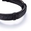 Leather Cord Bracelets BJEW-F347-09B-2