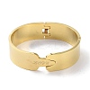 PVD Vacuum Plating Word Love 304 Stainless Steel wide Hinged Bangles BJEW-G700-05G-2