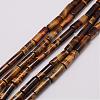 Natural & Dyed Tiger Eye Bead Strands G-P230-32-4x13mm-1