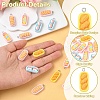 15Pcs Oval Imitation Food Opaque Resin Pendants RESI-YW0005-07-5