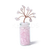 Natural Rose Quartz Chips Tree Decorations DJEW-P021-E01-1