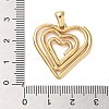 Golden Plated 304 Stainless Steel Pendants LS-STAS-L272-004G-02-3