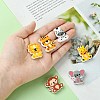 Lion/Tiger/Elephant/Monkey Zebra/Giraffe Silicone Focal Beads SIL-FS0001-19-4