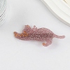 Cute Glitter Cat Cellulose Acetate Alligator Hair Clips PW-WG85398-04-1