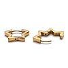 304 Stainless Steel Star Huggie Hoop Earrings STAS-J033-07G-3