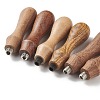 (Defective Closeout Sale: Crooked Screw Head) Pear Wood Handle AJEW-XCP0001-84-4