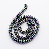 Grade A Electroplate Non-magnetic Synthetic Hematite Beads Strands G-N0014-8x3mm-05-2