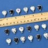 18Pcs 3 Colors Alloy Glass Links/Connectors GLAA-FS0001-95-5