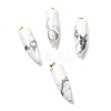 Natural & Synthetic Gemstone Pointed Pendants G-D040-01G-2